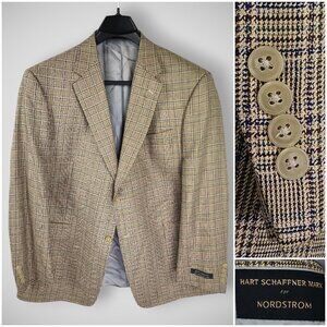 Hart Schaffner Marx Studio Collection 46R 2 Button Sports Coat Blazer